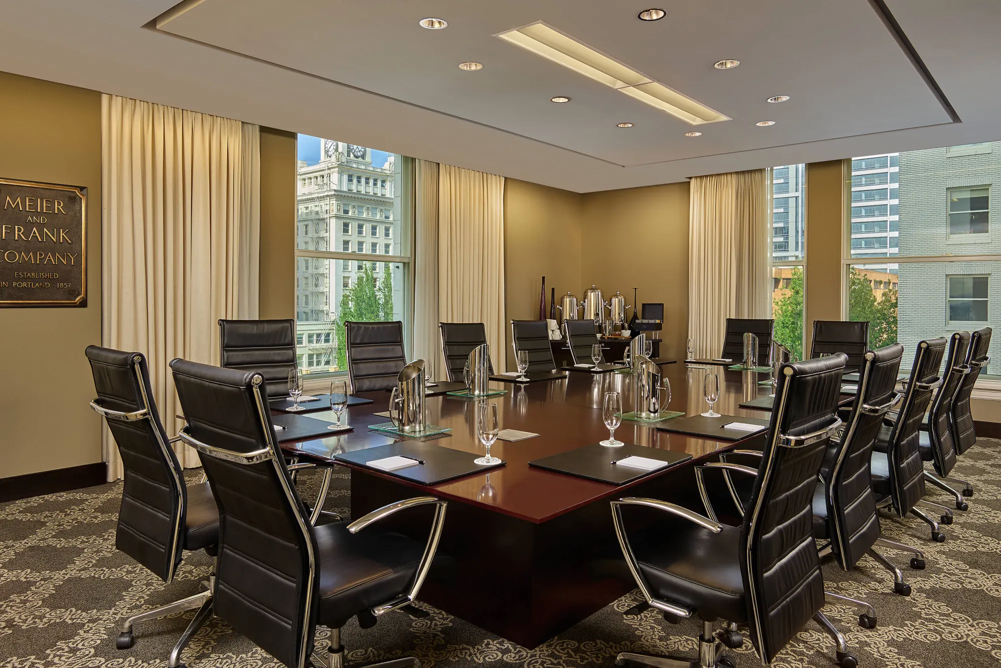Frank Boardroom With Sweeping City Views